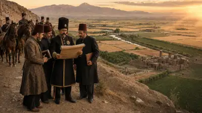 یکی از شاهان قاجار در حال بازدید از اراضی خالصه‌جات