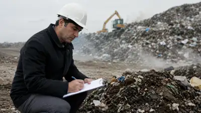 کارشناس دادگستری محیط زیست در حال بررسی آلودگی های خاک