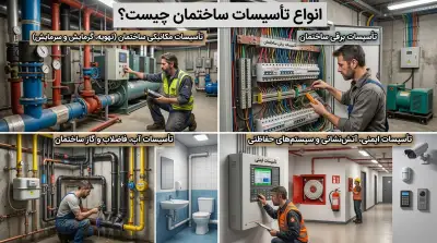 انواع تاسیسات ساختمانی