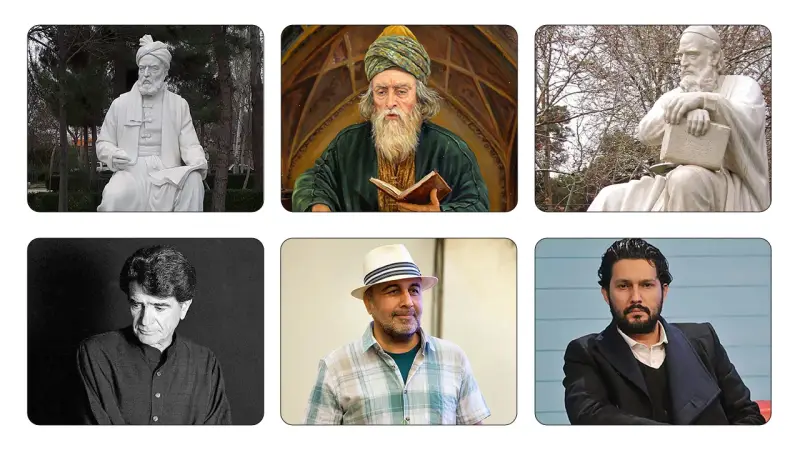 تصویر تعدادی از مشاهیر خراسان رضوی