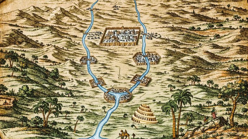 عکس از Science Source که در تاریخ 19 مه 2021 منتشر شده است، به نمایی از دره‌های دجله و فرات در دوران باستان می‌پردازد.