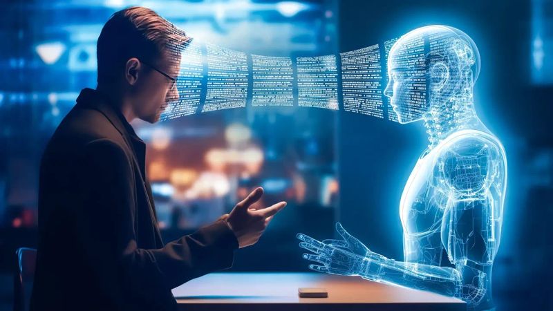 تصویر مشاور املاک روبروی هوش مصنوعی 