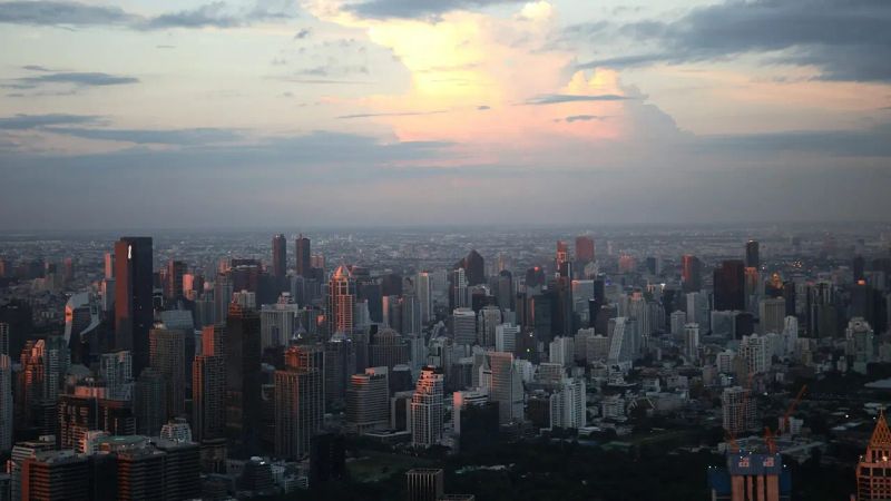 تصویری از ساختمان های مناطق شهری