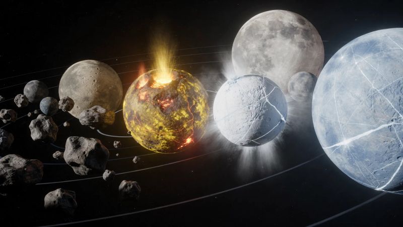 انواع قمرهای منظومه شمسی