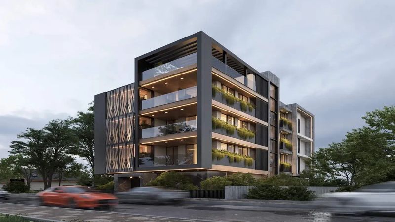 نمای مدرن ساختمان