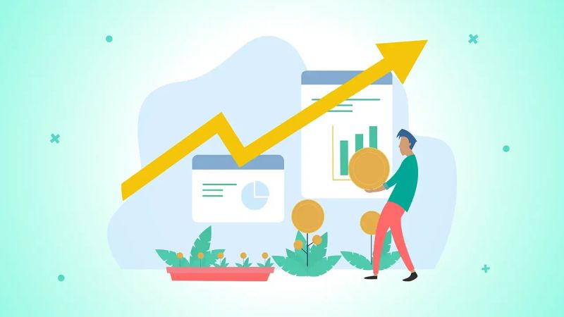 تصویری نمادین از سرمایه گذاری موفق و رشد سرمایه اولیه