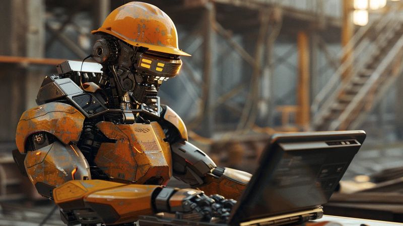 ربات هوش مصنوعی درحال انجام نقشه برداری