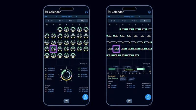 مشاهده رژه سیاره ای با sky tonight