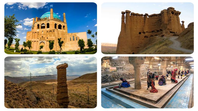 تصویر تعدادی از جاهای دیدنی استان زنجان