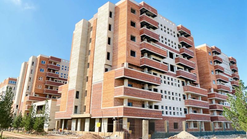 تصویر یک پروژه ساختمانی در کرمان