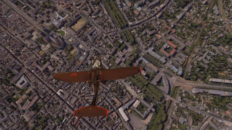 نمایی از هواپیما برای عکس برداری