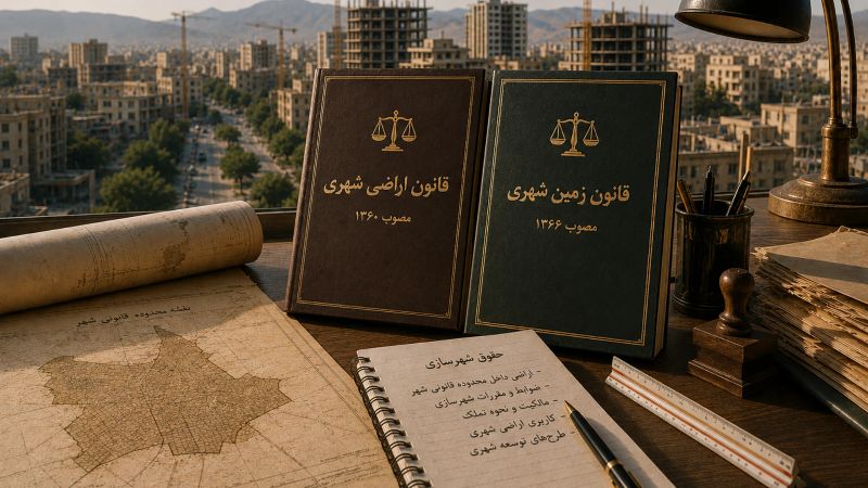 کتاب‌های قانون اراضی شهری و قانون زمین شهری