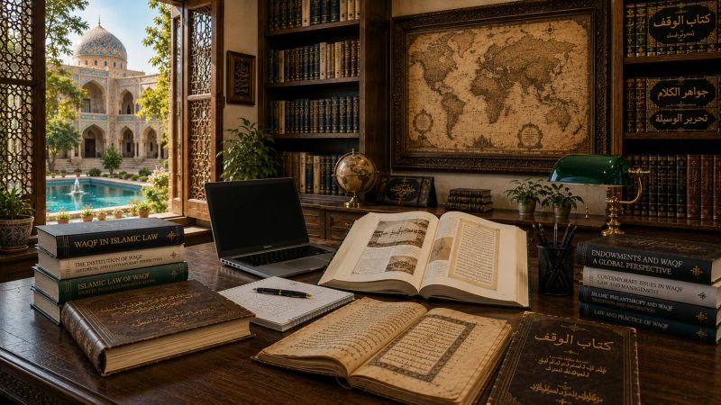 منابع بین‌المللی و پژوهش‌های دانشگاهی درباره وقف