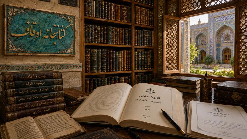 کتاب‌های فقهی وقف و منابع کلاسیک اسلامی