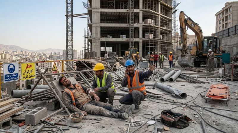 حوادث ساختمانی حین کار
