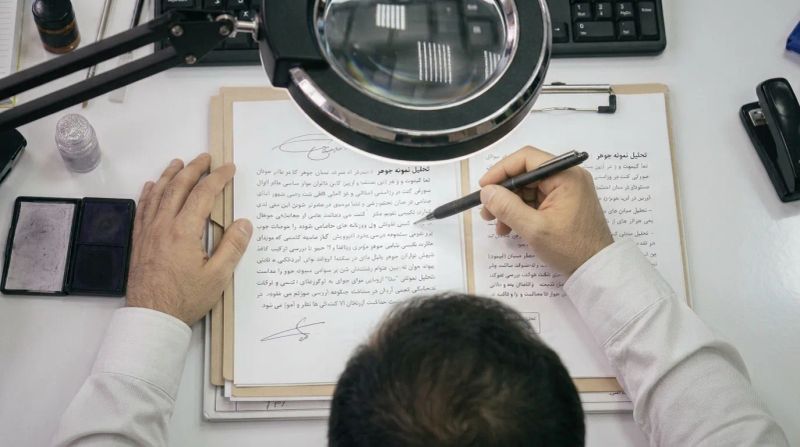 کارشناس دادگستری خط، امضا و اثر انگشت